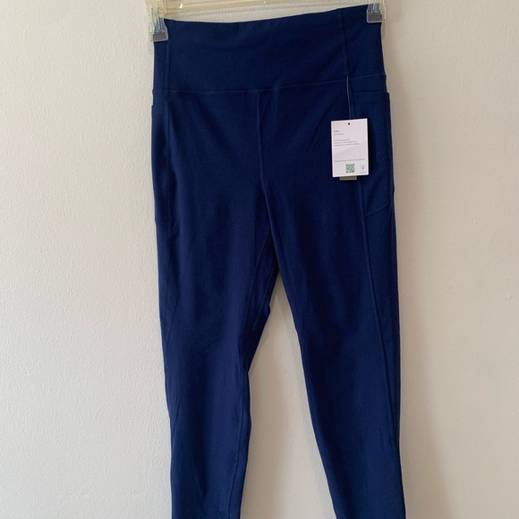 J CREW Active workout pants blue medium NEW - Picture 5 of 7